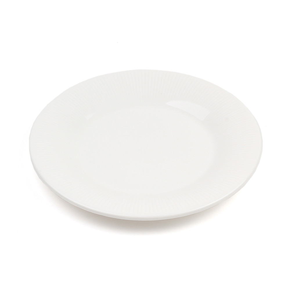 Тарелка круглая белая KJ0003